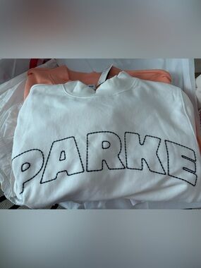 Parke x Target Mockneck Pullover Sweatshirt- White